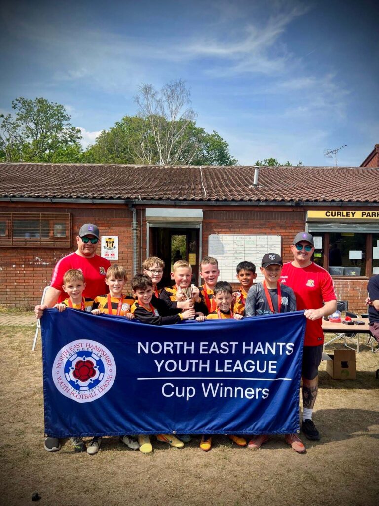 U10 Vikings NEHYL Div 6 Champions and Cup Winners banner