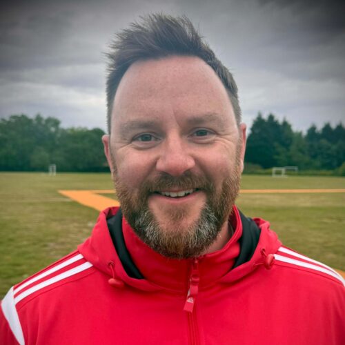 Curley Park Rangers FC vice-chairman Tom H on football pitch